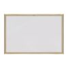 Quadro Branco Moldura Madeira 70 x 50cm Luxo Souza 6172