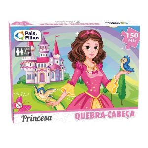 Quebra Cabeça Cartonado 150 Peças Princesas Pais e Filhos 2863