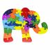 Quebra Cabeça Madeira 26 Peças Animais Elefante Mdf Toy Mix 336.9.152
