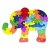 Quebra Cabeça Madeira 26 Peças Animais Elefante Mdf Toy Mix 336.9.152