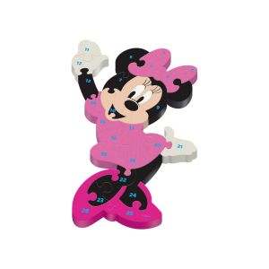 Quebra Cabeça Madeira 26 Peças Disney Minnie Mdf Toy Mix 330.14.947