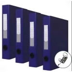 Registrador AZ Ofício Lombo Largo Usual Frama pct c/4 Unid - Azul