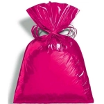 Saco para Presente Metalizado Liso 15 x 22cm Unid Pink VMP