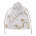 Saco Organza Decorado 10 x 15cm pct c/10 Unid Make+