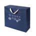 Sacola de Papel para Presente Decorada Coração Branco 25 x 37 x 9cm Up Box - Azul 