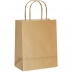 Sacola de Papel para Presente Kraft Natural 15 x 21,5 x 8cm Unid Cromus