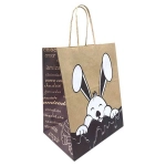 Sacola de Papel para Presente Decorada Pascoa Coelho 20 x 15 x 25 cm Ponto das Festas