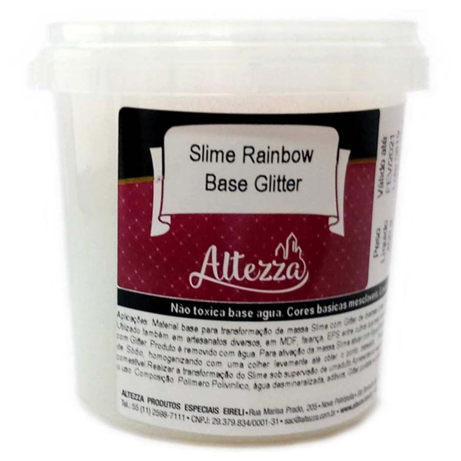 SLIME - RAINBOW BASE GLITTER 400G - ALTEZZA