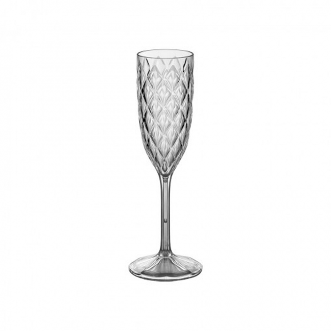 Taça de Champagne Glamour Acrílico Plasútil 14236