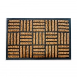 Tapete de Porta Retangular Capacho 40 x 60cm Fibra de Coco Clink CK6322
