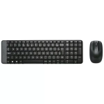 Teclado + Mouse sem Fio Wireless 2,4 Ghz Preto Logitech MK220