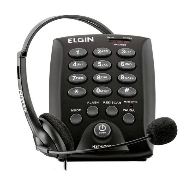 Telefone Mesa Headset Elgin