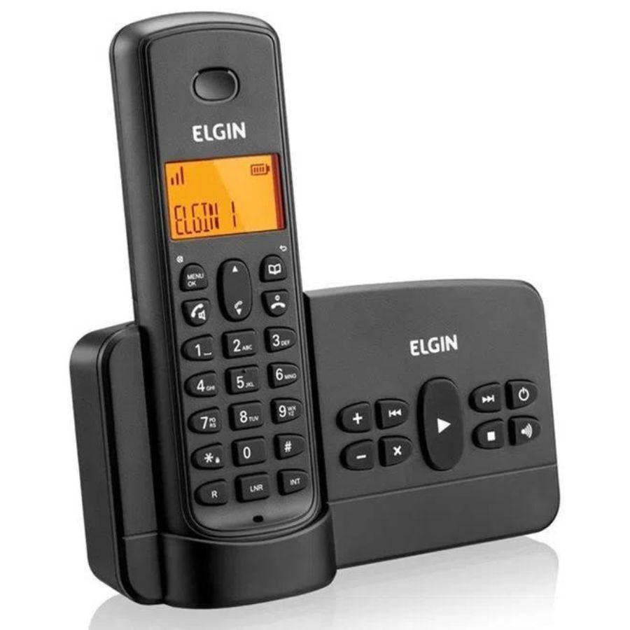 Telefone sem Fio 6.0 Digital TSF 800SE Identificador de Chamada Preto Elgin