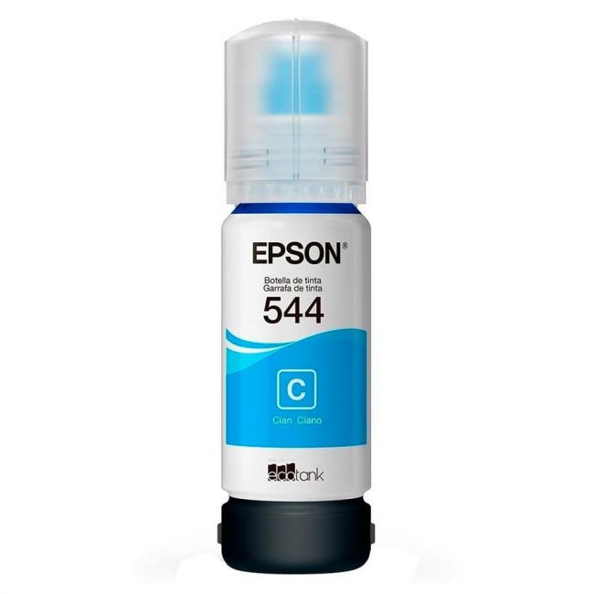 Refil Tinta Epson EcoTank Original T544 67ml - Ciano
