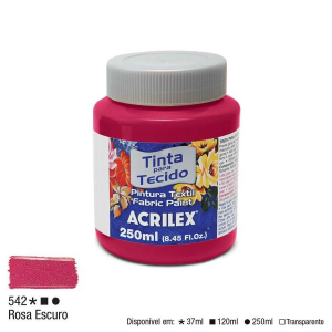 Tinta para Tecido Fosca 250ml Acrilex