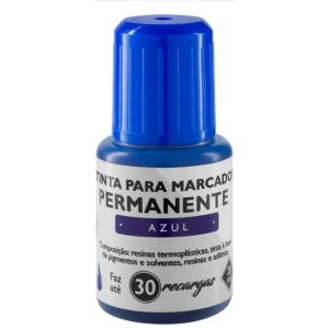 Tinta Pincel Marcador Permanente BRW 20ml - Azul 