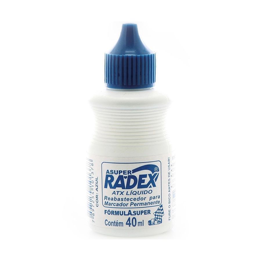 Tinta Pincel Marcador Permanente Radex 40ml - Azul