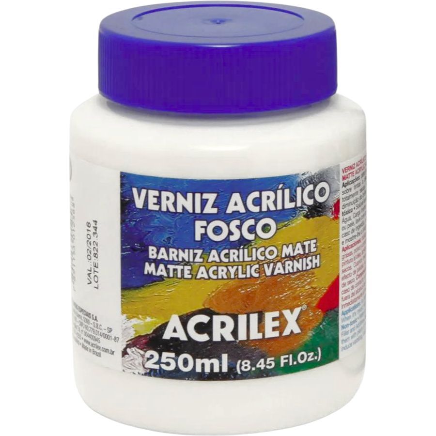 Verniz Acrílico Fosco 250ml Acrilex 16925