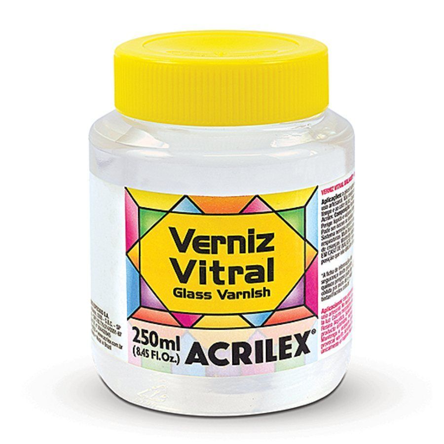 Verniz Vitral Incolor Clareador 250ml Acrilex 08125