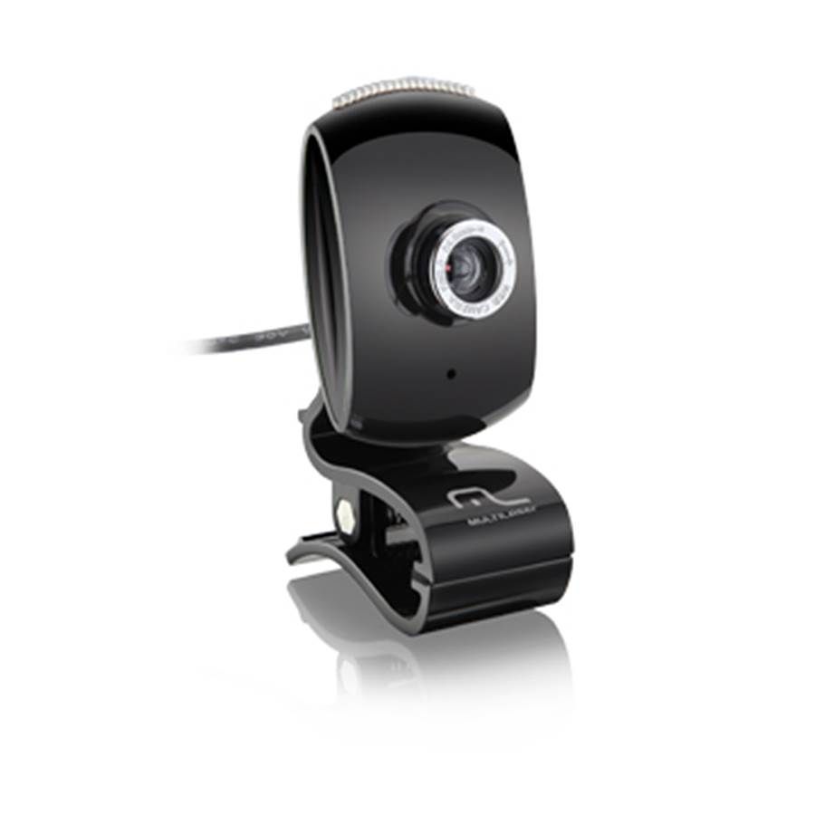 Webcam FaceLook 16MP Plug & Play e Microfone USB Preta WC046 - Multilaser