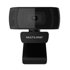 Webcam Plug & Play USB 1080P Preta Multilaser WC050